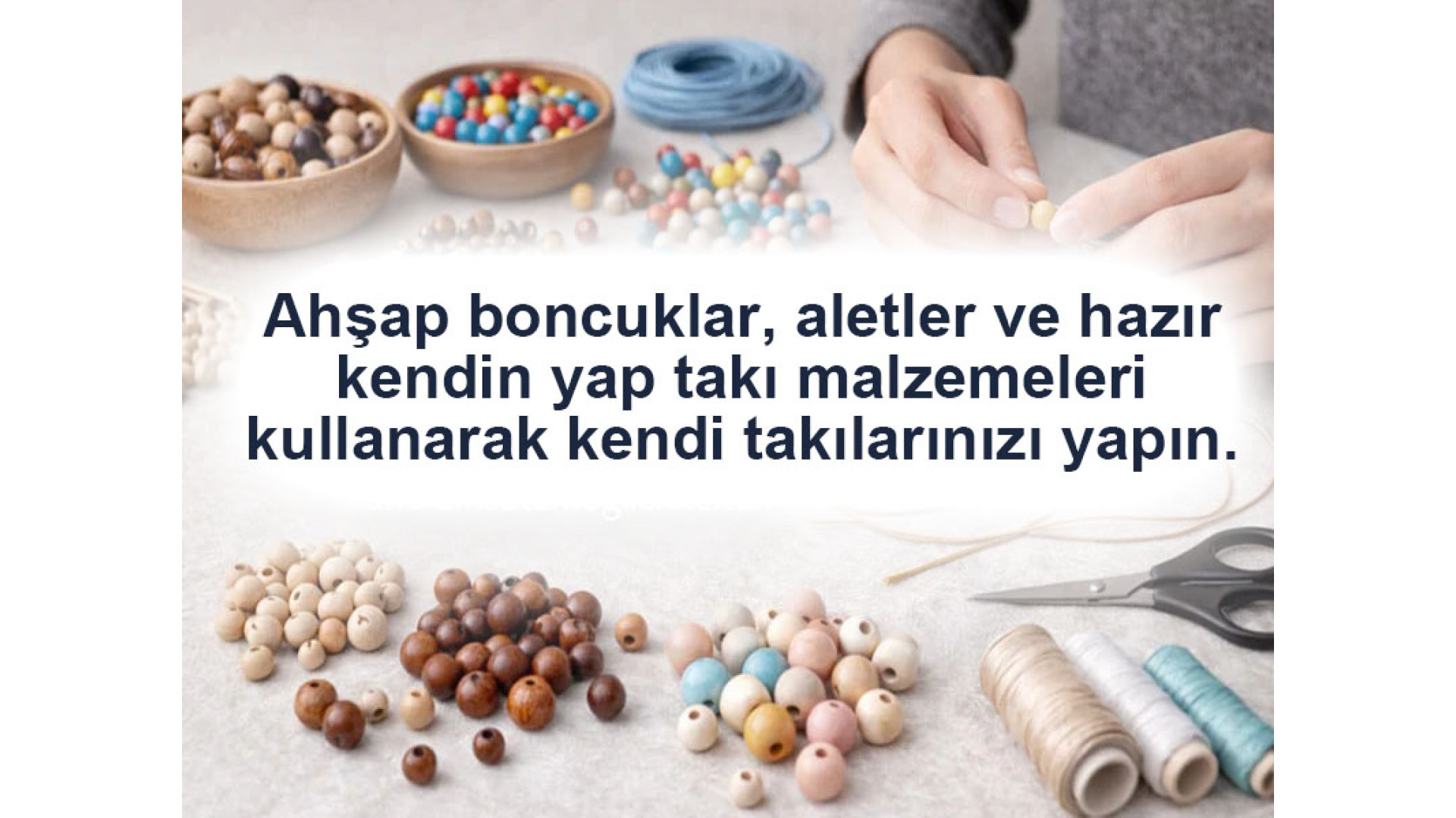 Ahşap boncuklarla kendi takılarınızı yapın