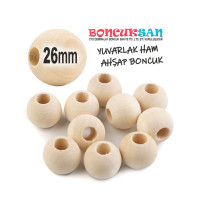 Ahşap Boncuk 26mm