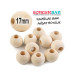 Ahşap Boncuk 17mm