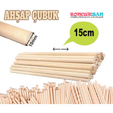 10 Adet Makrome Çubuğu 15 cm