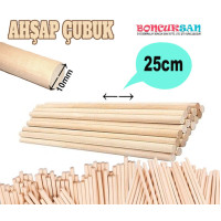 10 Adet Makrome Çubuğu 25 cm