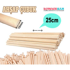 10 Adet Makrome Çubuğu 25 cm