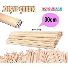 10 Adet Makrome Çubuğu 30 cm