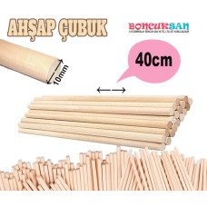10 Adet Makrome Çubuğu 40 cm