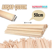 10 Adet Makrome Çubuğu 50 cm