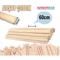 10 Adet Makrome Çubuğu 60 cm