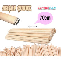 10 Adet Makrome Çubuğu 70 cm