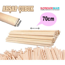 10 Adet Makrome Çubuğu 70 cm