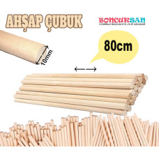 10 Adet Makrome Çubuğu 80 cm