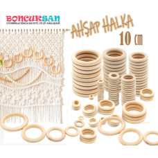 20 Adet Ahşap Halka 10 cm.