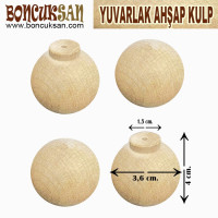 YUVARLAK AHŞAP KULP