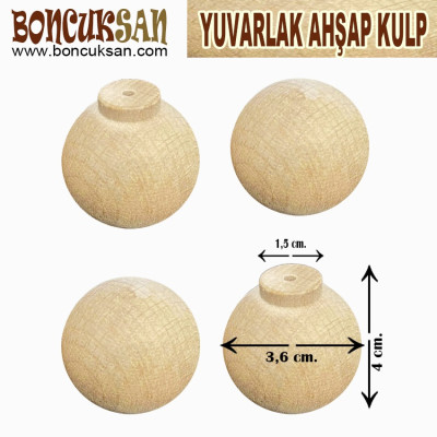  YUVARLAK AHŞAP KULP
